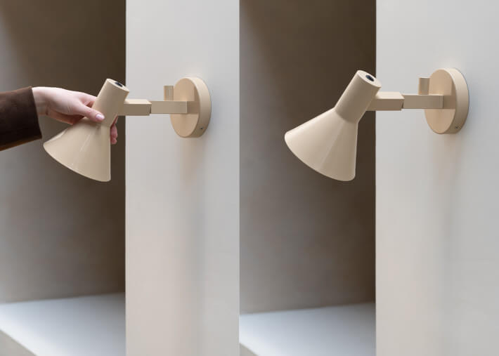 Applique orientable design beige ou gris...