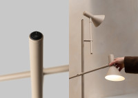 Lampadaire design orientable bordeaux ou sable Izmir - It's About Romi