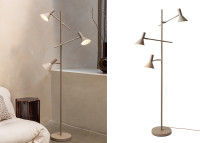 Lampadaire design orientable bordeaux ou sable Izmir - It's About Romi