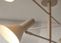 Suspension 6 abat-jour orientables sable ou noir Izmir - It's About Romi