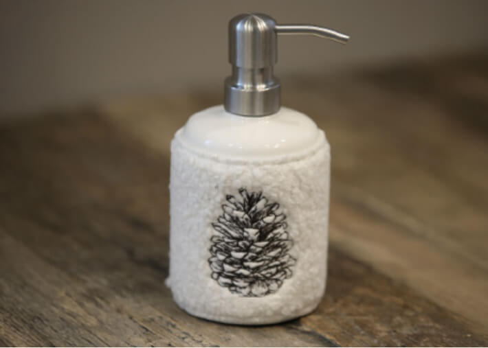 Duo d'accessoires de salle de bain en céramique...