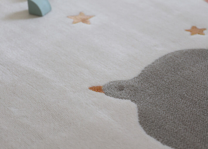 Tapis enfant original motif oiseaux - Dancing...