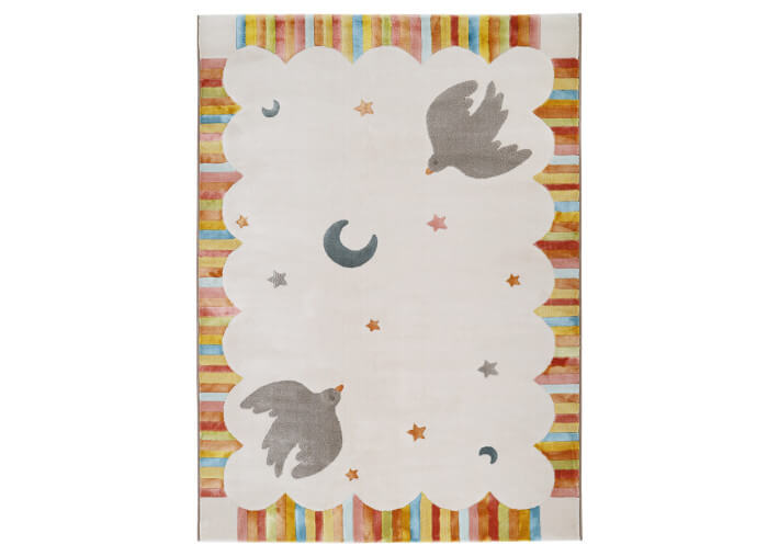 Tapis enfant original motif oiseaux - Dancing...
