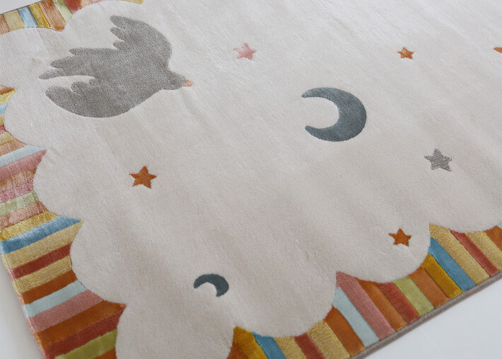 Tapis enfant original motif oiseaux - Dancing...