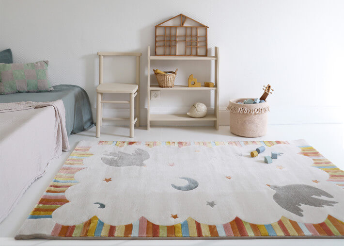 Tapis enfant original motif oiseaux - Dancing...