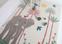 Tapis enfant original motif éléphant - Mamalena par Nattiot