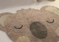 Tapis chambre enfant coton lavable koala little Oslen par Nattiot