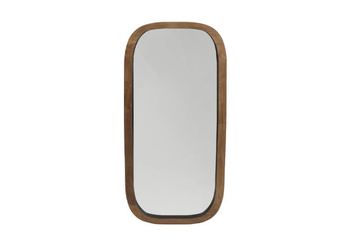 Miroir design contour en bois H100 ou H160 Lyre...