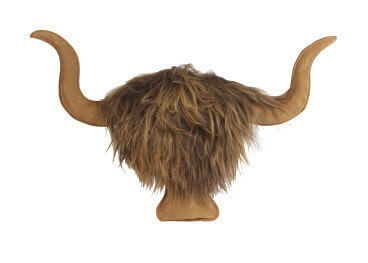 Trophée déco noir caramel chocolat 2 tailles - Hairy Coos... 2