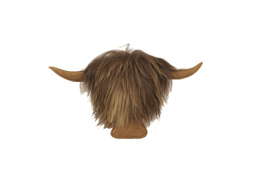 Trophée déco noir caramel chocolat 2 tailles - Hairy Coos...
