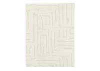 Tapis en laine au design chic kaki écru ou beige - Denali Maison Yak