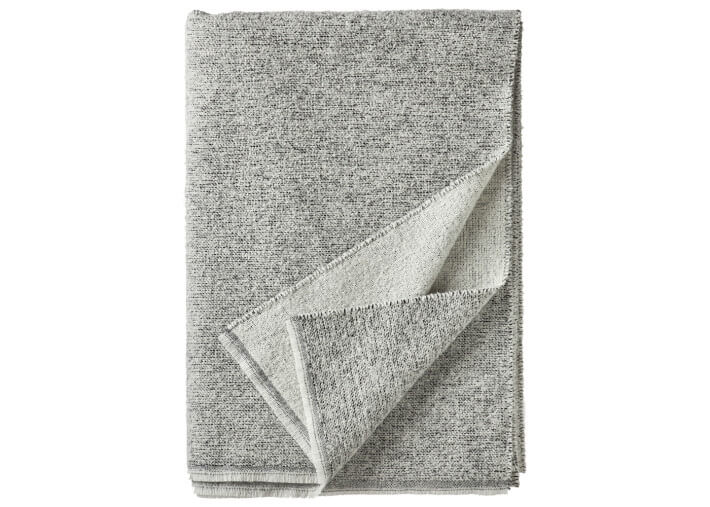 Plaid Malta en laine mérinos gris clair – Eagle Products