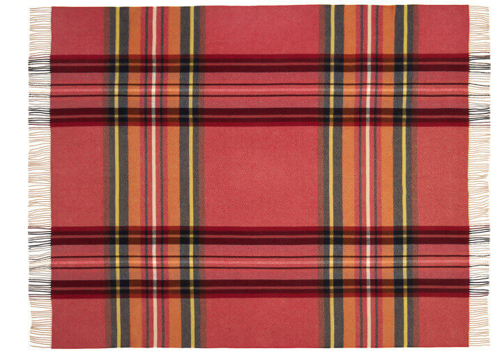 Plaid Oxford tartan rouge en laine – Eagle Products