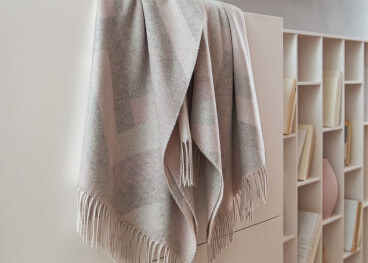 Plaid Vienna en cachemire et laine mérinos rose – Eagle Products