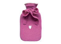 Bouillotte enfant Elsa motif cœur rose fuchsia Eagle Products