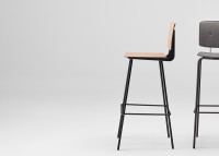Tabouret Don H75 en phénolique – vue de profil