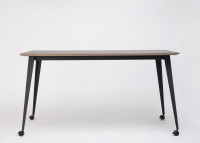 Table haute design de qualité en bois 4 tailles H100cm Don Ondarreta