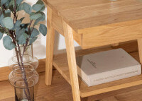 Table de chevet 1 tiroir en bois de chêne - Piko par Szyszka Design