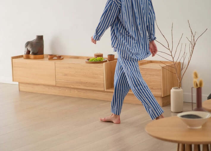 Meuble tv design en bois massif - options...