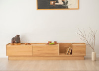 Meuble tv design en bois massif - options diverses - Raum Szyszka Design