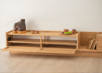 Meuble tv design en bois massif - options diverses - Raum Szyszka Design
