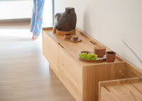 Meuble tv design en bois massif - options diverses - Raum Szyszka Design