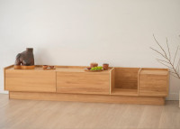 Meuble tv design en bois massif - options diverses - Raum Szyszka Design
