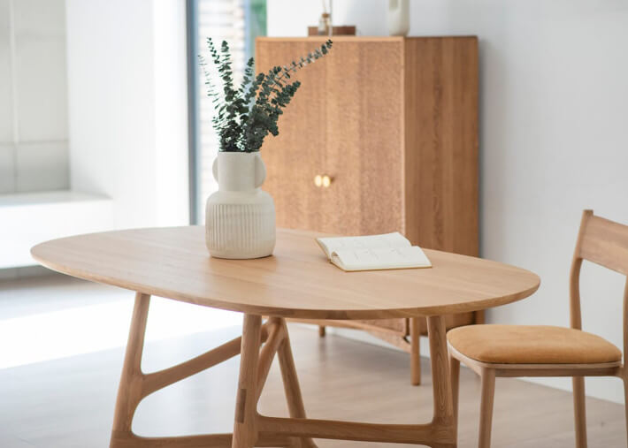 Commode 2 portes en bois de chêne - Pino par...