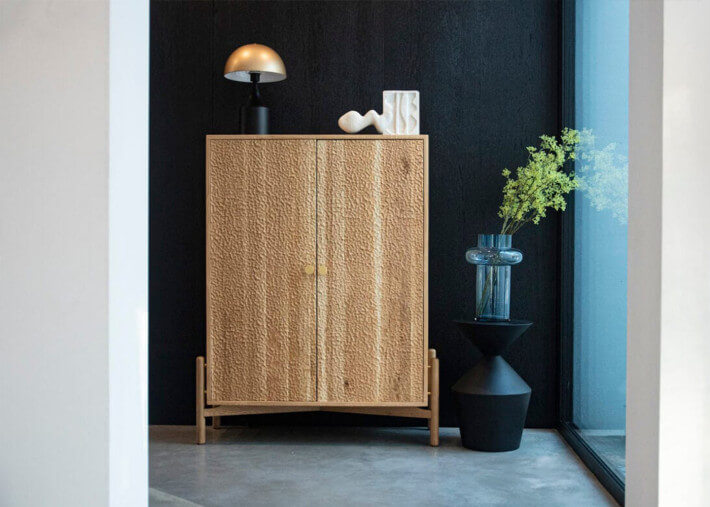 Commode 2 portes en bois de chêne - Pino par...