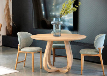 Table ronde en chêne naturel 3 tailles Lup par Szyszka...