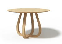 Table ronde en chêne naturel 3 tailles Lup par Szyszka Design
