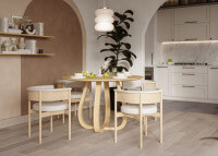 Table ronde en chêne naturel 3 tailles Lup par Szyszka Design
