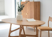 Table de repas en chêne ou noyer 9 tailles - Imelo par Szyszka Design