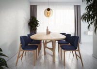 Table de repas en chêne ou noyer 9 tailles - Imelo par Szyszka Design