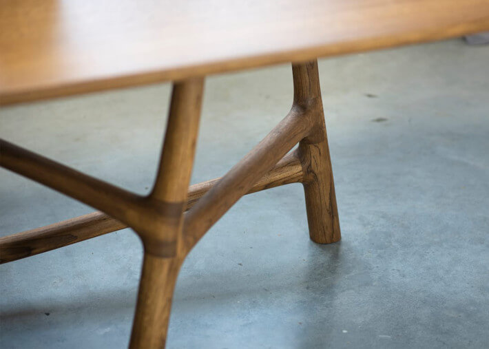 Table de repas en chêne ou noyer 9 tailles -...