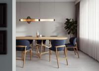 Table de repas en chêne ou noyer 9 tailles - Imelo par Szyszka Design