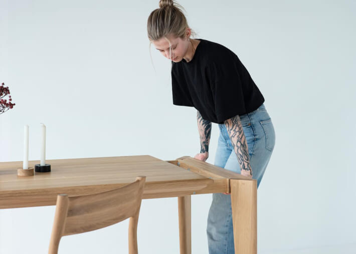 Table extensible en chêne 8 tailles - Bocca par...