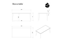 Table extensible en chêne 8 tailles - Bocca par Szyszka Design