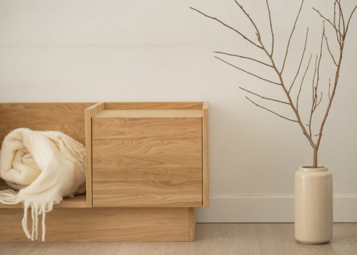 Meuble tv design en bois massif - options...