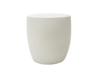 Table d'appoint en béton blanc crème - Ikaria par Elementi