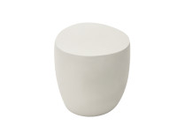 Table d'appoint en béton blanc crème - Ikaria par Elementi