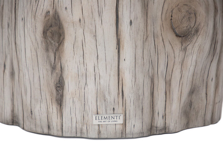 Table basse en béton imitation tronc de bois 2...