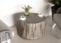 Table basse en béton imitation tronc de bois 2 tailles - Daintree par Elementi