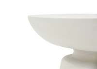 Table d'appoint ronde grise noire crème - Kylix par Elementi