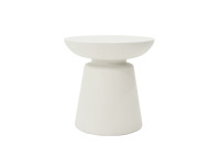 Table d'appoint ronde grise noire crème - Kylix par Elementi