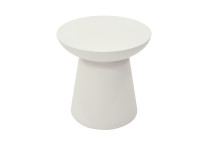 Table d'appoint ronde grise noire crème - Kylix par Elementi