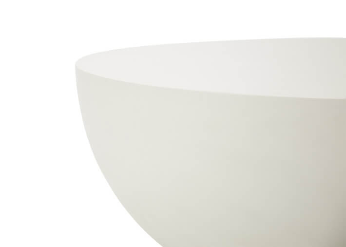 Table basse en béton fibré blanc crème 2...