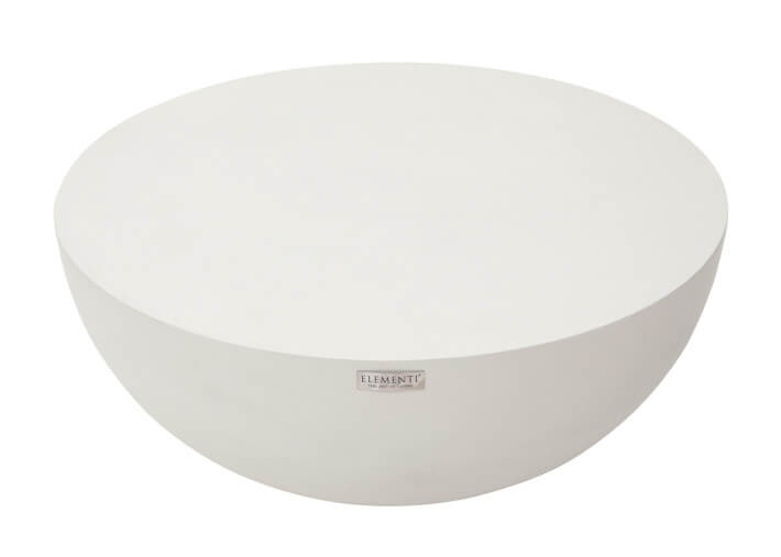 Table basse en béton fibré blanc crème 2...