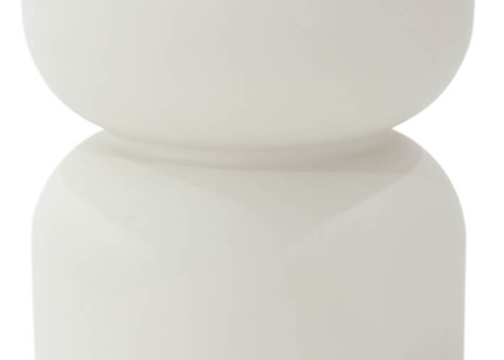 Table d'appoint originale en béton fibré blanc...