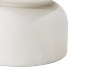 Table d'appoint originale en béton fibré blanc crème Chronos Elementi